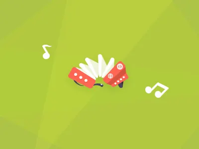 Accordion accordion color flat game music play squeezebox