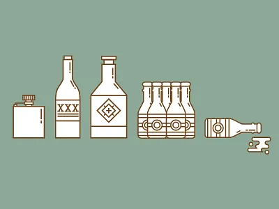 Alcohol Accoutrements 2d illustration illustrator vector