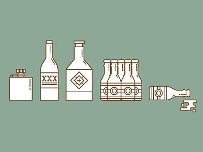 Alcohol Accoutrements 2d illustration illustrator vector