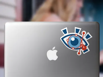 Illustrated Eye illustration sticker