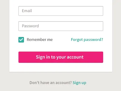 Simple login box