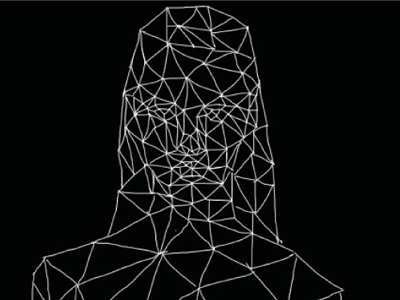 Evolution of Polygon woman GIF brand geometric gif low poly poly polygon triangular woman