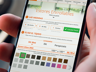 Responsive Wizard for Cortinas.es cortinas gui mobile ui web design wizard