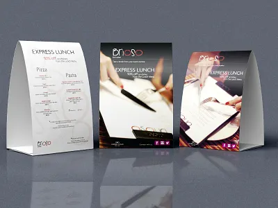 Express lunch tent card dubai express lunch tentcard