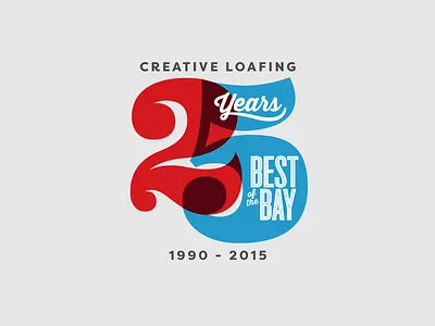 25 2 25 5 anniversary badge bay best brand identity branding design icon identity lettering logo logo design number tampa typography vector vintage