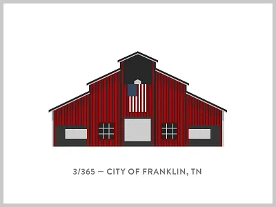 Sketch & Eggs 3/365 barn flag illustration sketch and eggs tennessee vector