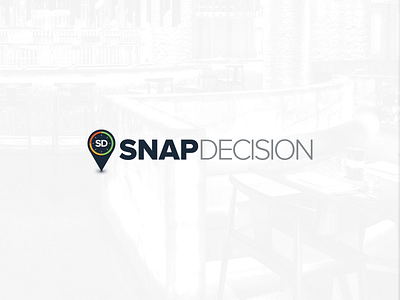 Snap Decision Logo application brand consulting design feature23 interface logo ui design ux design