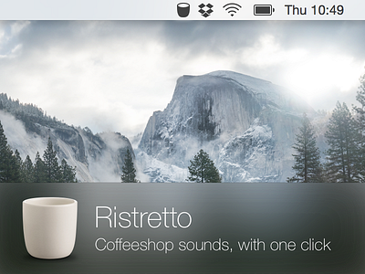 Ristretto app coffee icon mac music osx