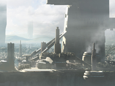 Cityscape Practice 3d illustration photoshop vue