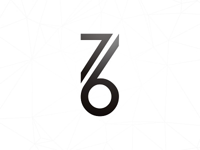 76 76 numbers seventy six typography vector