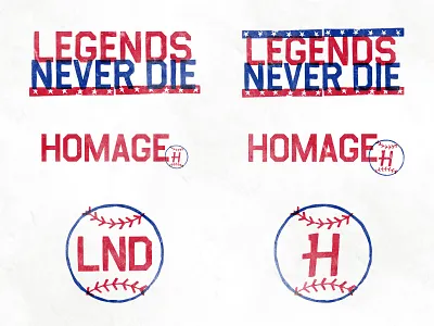 Legends Never Die Logo america apparel baseball h legends never die logo logo design movie sandlot sports sports logo stars usa