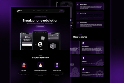 Break phone addiction effortlessly with Enso branding design designers logo ui ux website design website development