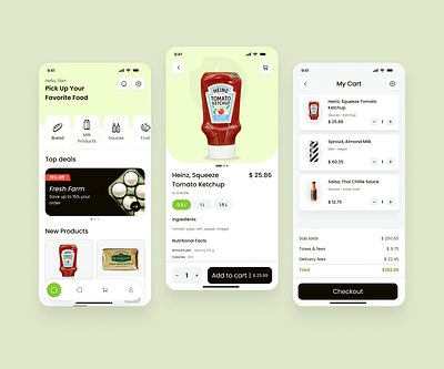 Grocery App app ui