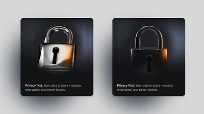 Privacy First: Encrypted Bento UI bentocard carddesign privacy