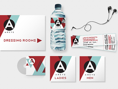 Arete Concert Media brand identity branding concert graphic design music