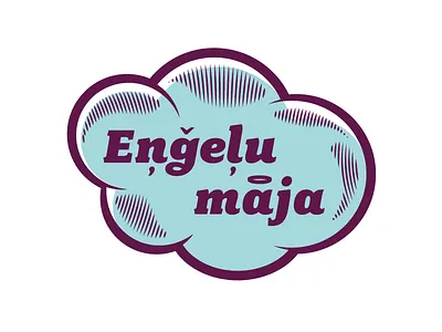 Angel house angel cloud logo