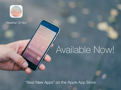 Available & Featured in the App Store! app apple calendar ios ui ux weather