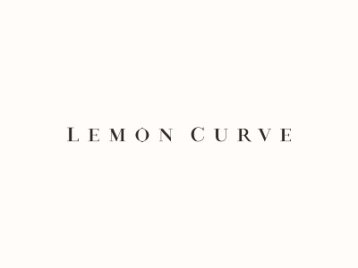 Lemon Curve girl identity logo mark trendy underwear