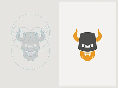 BrainBucket brand design logo viking