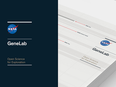 Nasa GeneLab Brand System branding genelab identity logo nasa