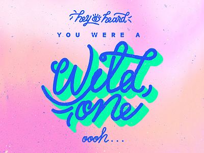 Wild One* bold eye friends of type handwritten letterform lettering script skillshare type typography wild