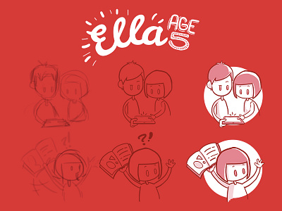 BBC Children's Personas- Ella bbc childrens drawing illustration personas process sketch sketches wip