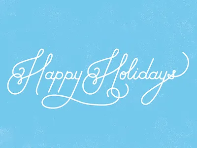 Happy Holidays christmas hand lettering holiday holidays illustration type typography xmas