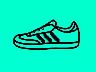 Adidas Samba adidas flat icon icon retro samba shoes sneakers
