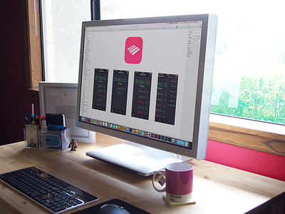 Bank of America App Redesign apple design illustrator ios ios8 iphone layout mockup photoshop sketch ui ux