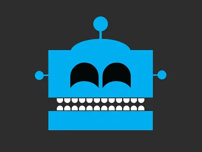 The Design Robot Logo flat design illustration iphone apps logo vector design