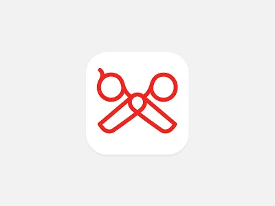 Snipp Icon app barber barberapp barberfinder nickmacdougall ottawa scissors snipp