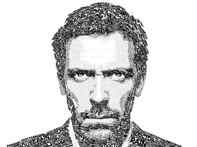 Dr. House Typography art typography