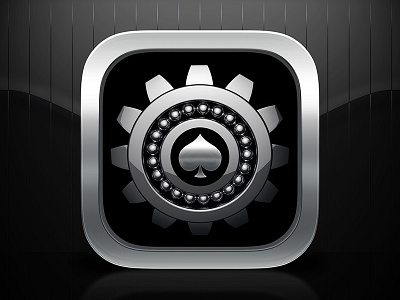 3D Gear Icon 3d ace chrome cinema4d cog gear icon ios