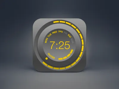 Alarm, clock icon alarm clock free icon knob psd snooze time ui wheel