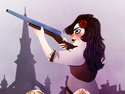 Lorna Crowley blizzard fanart game gilneas girl gun lorna crowley mmorpg rifle woman world of warcraft wow