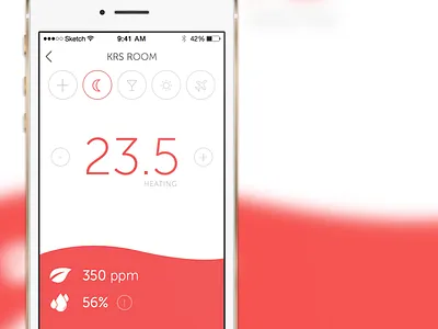 Automated home app automated house co2 heating humidity ios room smart home temperature
