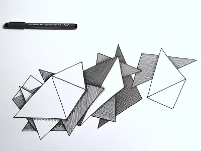 Doodle progress illustration line pen