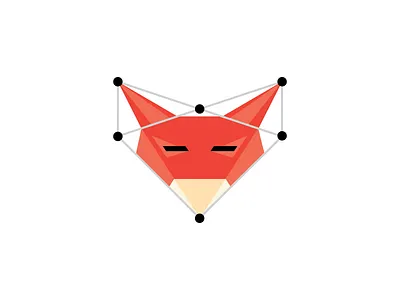 Secret Project - Codename Foxtrot fox lines orange poly shapes