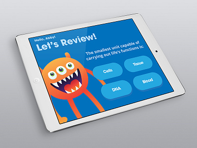 Educational App Concept app education ipad learning school simple ui user experience ux