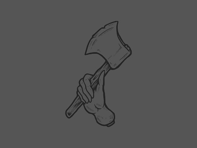 Hatchet axe design graphic hatchet illustration