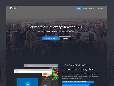 Land here conversion free landing landing page ui video web