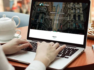One Page PSD Template Design with Wireframe planning ui design ux design wireframe design