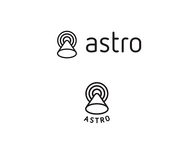A is for Astro 3 a logo space
