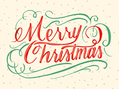 Merry Christmas card christmas hand lettering lettering merry christmas non profit