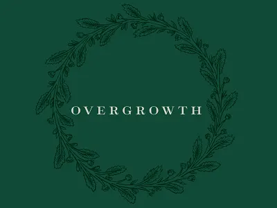 overgrowth floral co. floral lettering