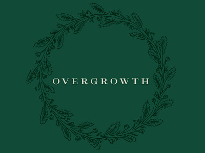 overgrowth floral co. floral lettering