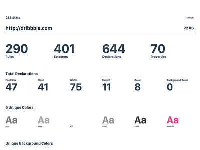 CSS Stats v2 app css stats web