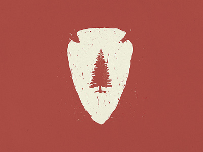 Nature in Nature arrowhead clothing ink josh warren logo nature pnw rough screen print sharpie texture tree