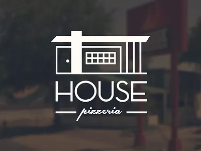 House Pizza house logo pizza quest
