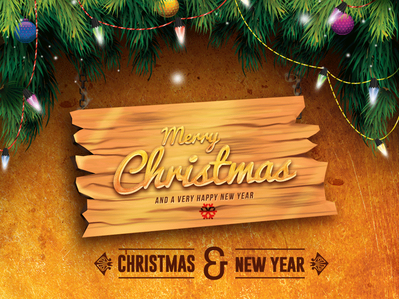 Merry Christmas christmas cold december deer eve flakes lights merry new santa snow year